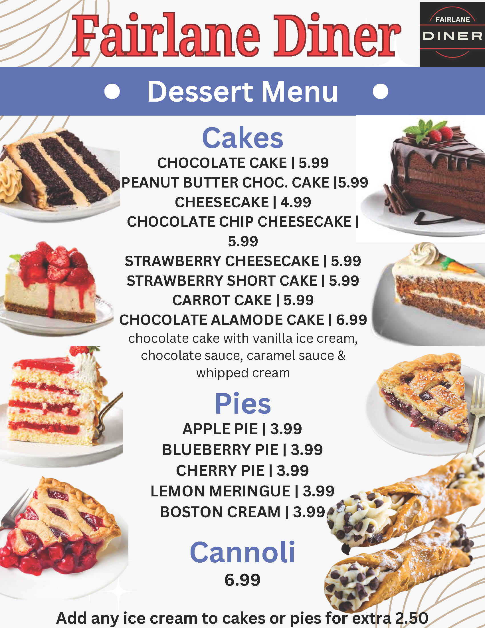 Complete Fairlane Diner Dessert Menu front_Page_1